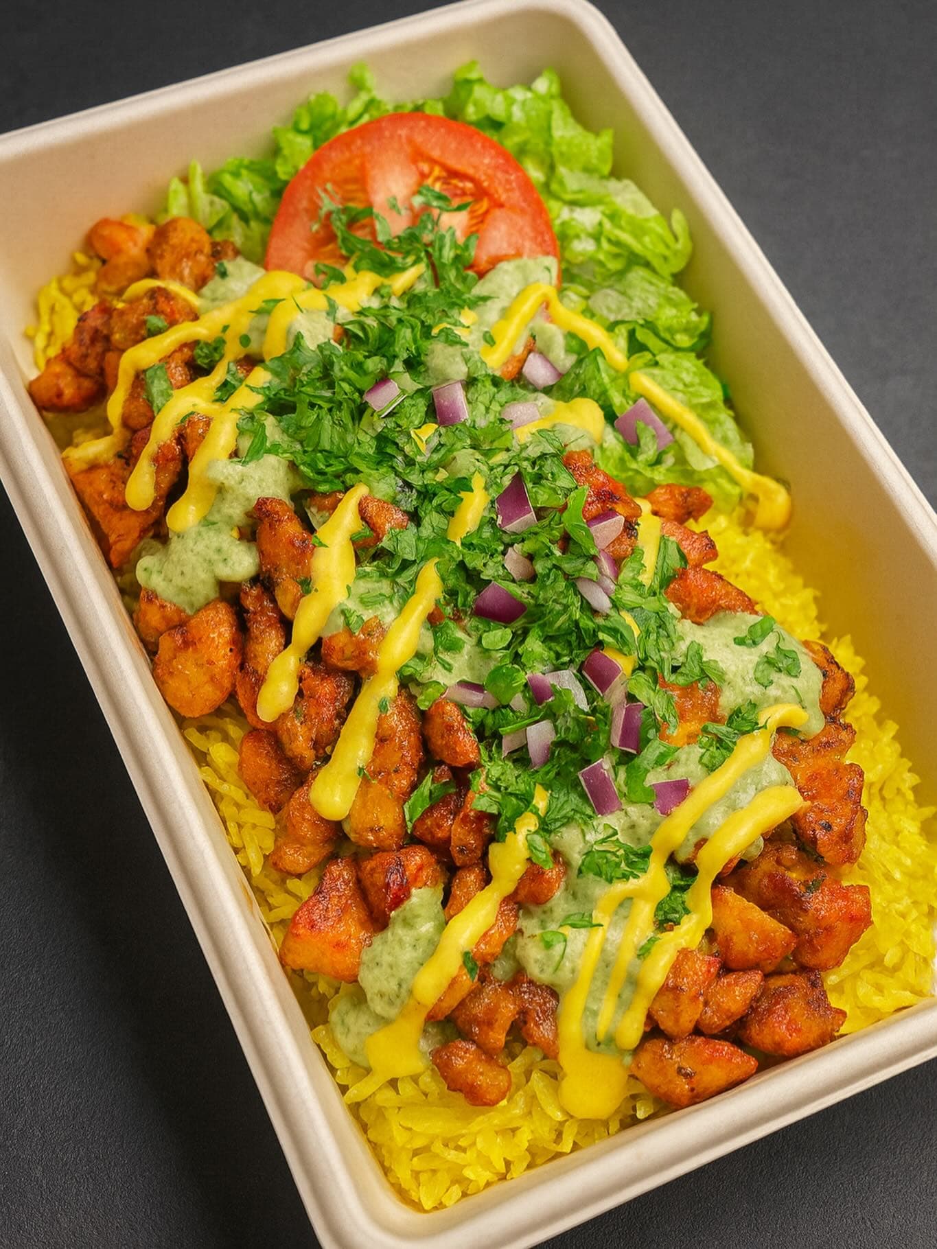 Chicken over rice